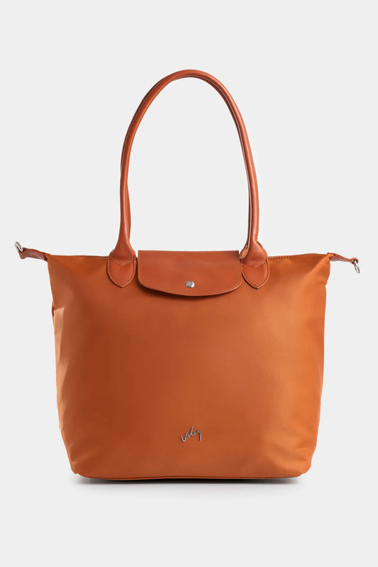 Cartera shopping odeón de cuero