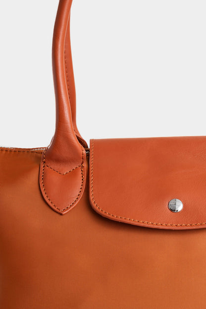 Cartera shopping odeón de cuero